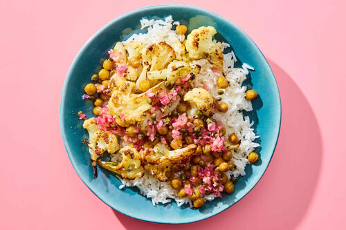 Roasted Cauliflower & Chickpea Piccata