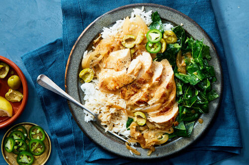 Chicken Yassa & Brown Rice