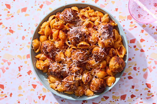 Kid-Friendly! Pasta & Meatballs