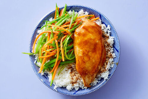 Japanese Soy-Glazed Chicken with Rice