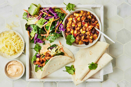 10-Min Family-Style Chicken Tacos
