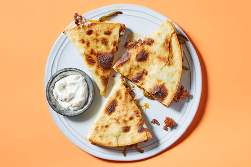 Ground Beef & Poblano Quesadillas