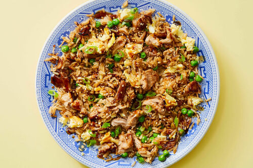 Fried Rice with Readymade Chicken