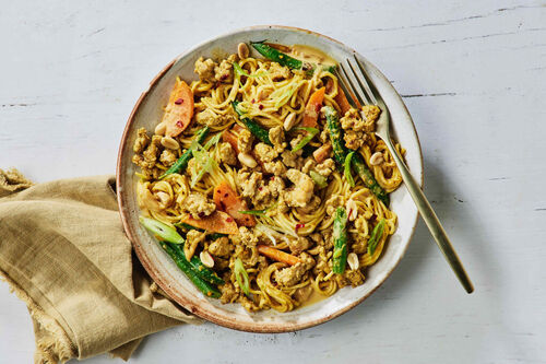 Peanutty Satay Pork Noodles