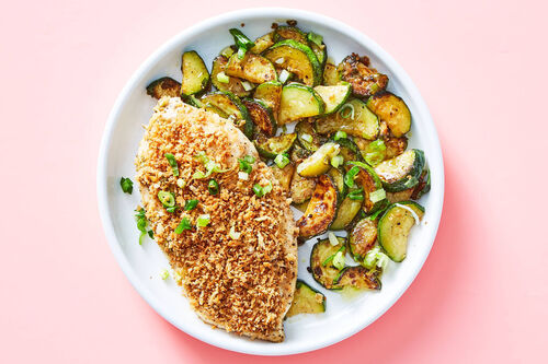 Mustard & Scallion Crusted Chicken