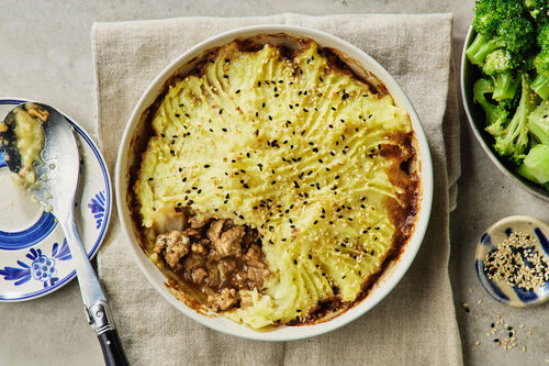 Gyoza-Inspired Pork Cottage Pie