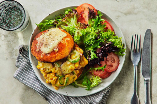 Chorizo, Corn and Cheddar 'Croque Monsieur'