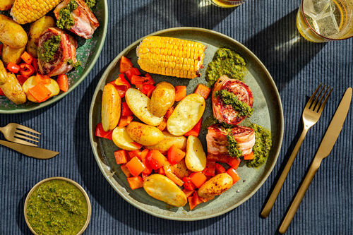 Schweinefilet im Speckmantel mit Chimichurri