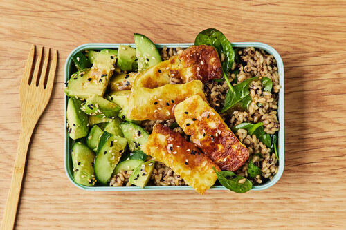Lunch Haloumi Green Goddess Bowl