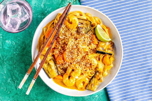 Gelbes Garnelencurry Thai-Style