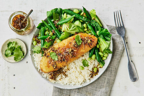 Crispy Fish and Aromatic Chilli Sauce