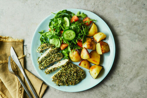 Pepita-Crumbed Chicken