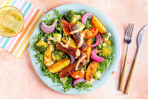 Veganer Chorizo-Kartoffel-Salat