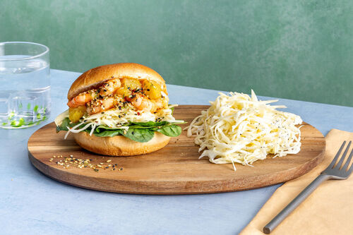 Teriyaki garnalenburger