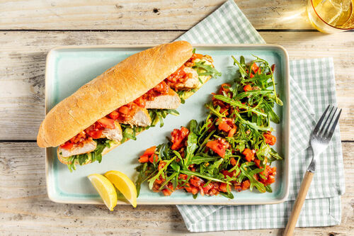 Sandwich met gebraden kip