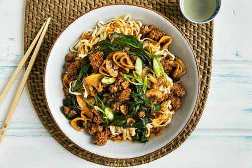 Bolognese met gehakt Koreaanse stijl