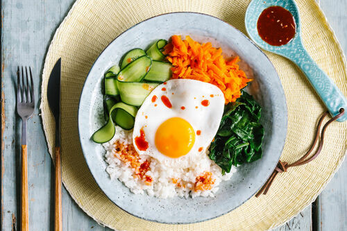 Vegetarische bibimbap