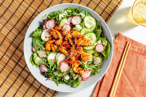 Japanischer Hähnchensalat mit Radieschen