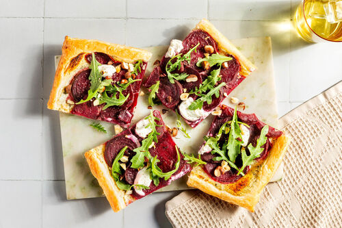 Ziegenkäse-Tarte mit Roter Bete