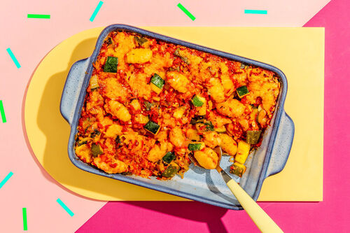 Italiaanse gnocchi-ovenschotel