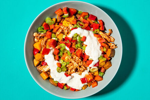 Tex-Mex bowl met kipstukjes