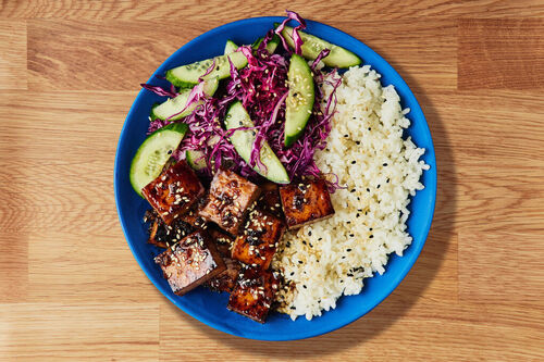 Teriyaki Tofu Sushi Bowl