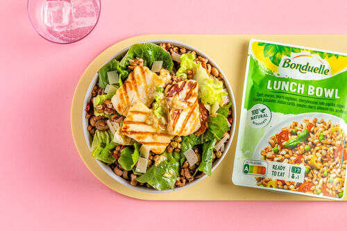 Snelle grillkaassalade