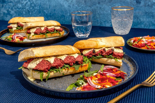 Vega "steak" sandwich