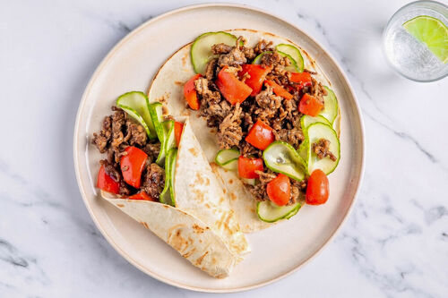 Schnelle Hoisin-Hackfleischwraps