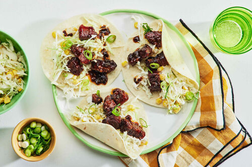 Texan 'Burnt Ends' Pork Belly Tacos