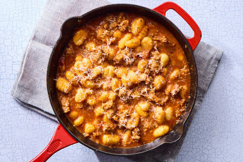 Express Recipe! Skillet Gnocchi Bolognese