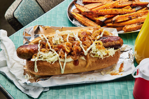 Street-Style Pork Hot Dog