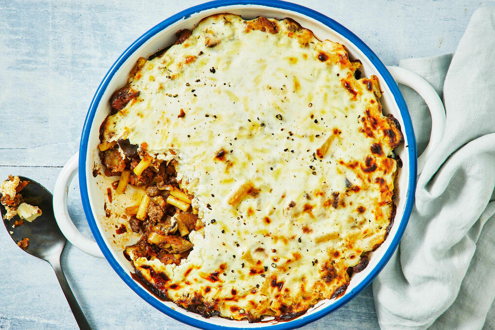 Moussaka Pasta Bake with Eggplant, Oregano & Yoghurt | Marley Spoon