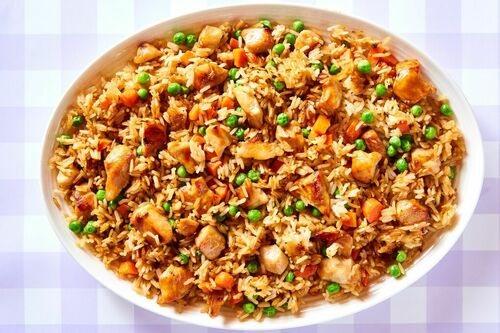 Sheet Pan Chicken Fried Rice - The Food Charlatan