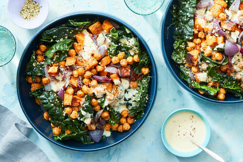 kale and sweet potato bowl