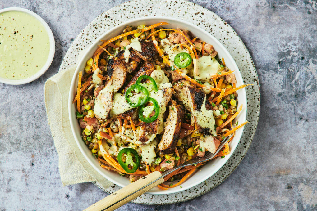 Tex-Mex Chicken Salad Bowl Recipe, Food Network Kitchen