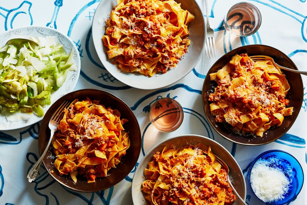 Turkey Bolognese with Pappardelle