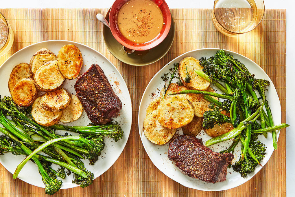 Seared Steak & Crispy Potatoes with Japanese Special Sauce