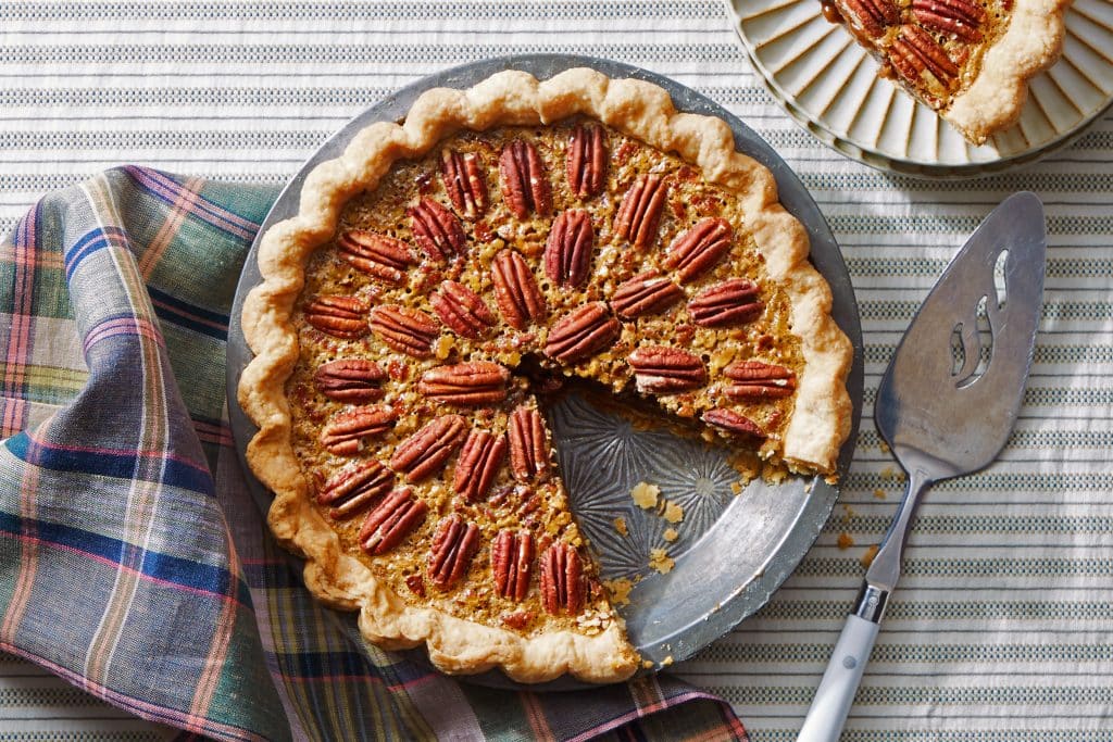 Pecan Pie with Maple & Caramel & Homemade Pastry