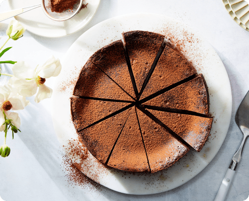 Flourless Chocolate Cake with Espresso Powder