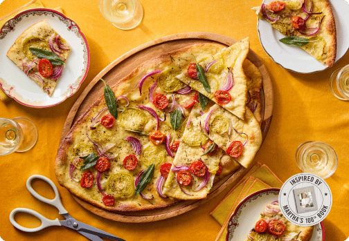 Holiday Mix & Match! Vegetable Flatbread Featured in Martha's 100th Book