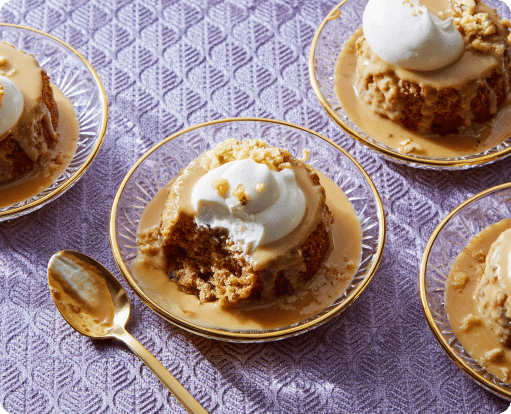 Holiday Showstopper! Sticky Toffee Pudding with Dates, Walnuts & Whipped Mascarpone