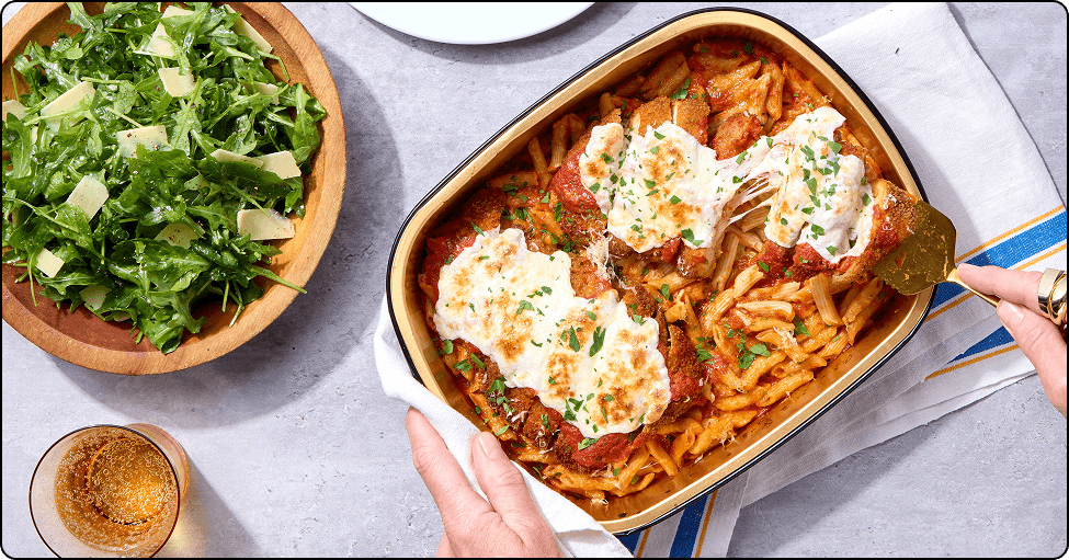 Cheesy Chicken Parmesan with Ready to Heat Chicken Cutlet