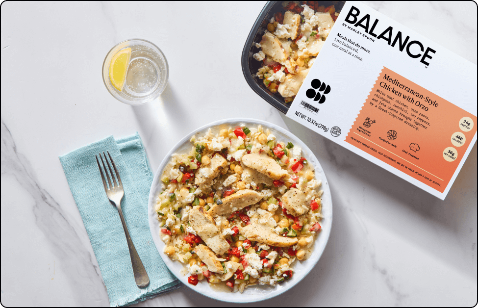 Mediterranean-Style Chicken with Orzo