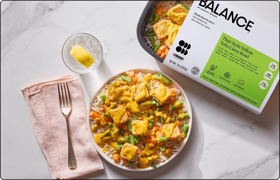 Thai-Style Yellow Tofu Curry Bowl
