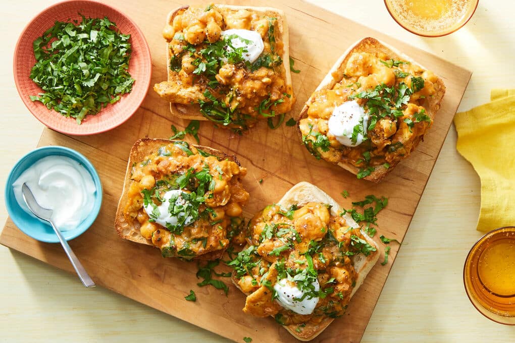 Bunny Chow Chicken Curry on Toasted Ciabatta